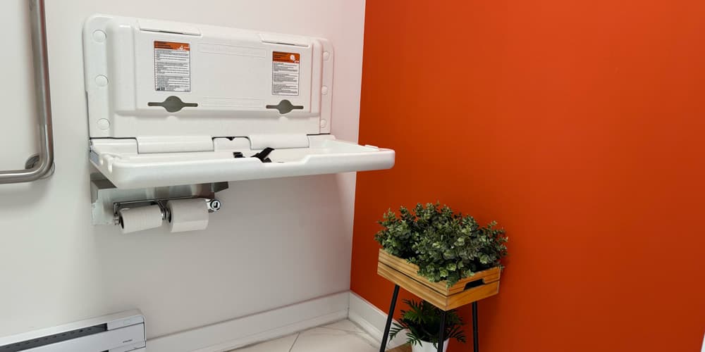 Baby changing station for family convenience